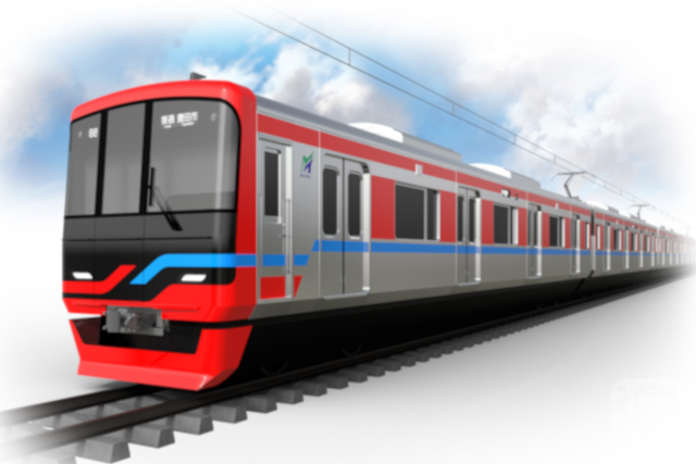 預計2026年度投入營運的名鐵500系列車外觀圖（名古屋鐵道提供）