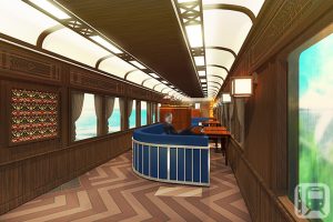 南海高野線即將投入營運的新型觀光列車內部圖片（南海電鐵提供）