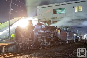 秩父鐵道「SL Paleo Express」C58363號機車駛入行田市站進行試運轉（秩父鐵道提供）