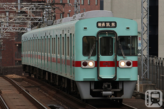 在天神大牟田線等路線上行駛的西鐵6000系列車 (なお0808/PhotoAC)
